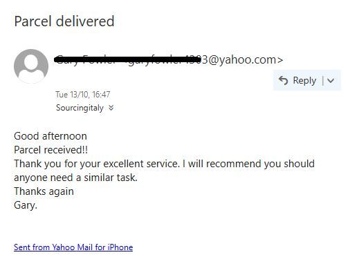 Sourcingitaly Excellent Parcel Forwarding 612